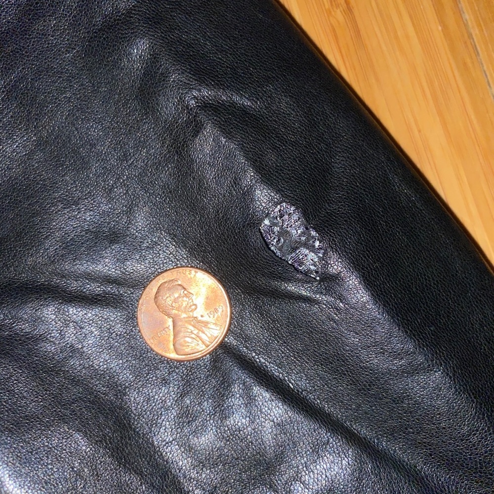 Men's John Varvatos Leather Moto Jacket - Size 50 - Picture 11 of 11